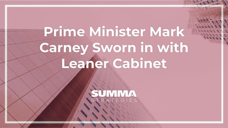Prime Minister Mark Carney Sworn in with Leaner Cabinet