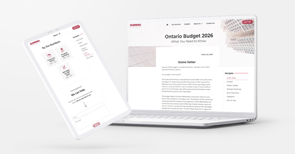 Spring Economic Update 2026 - Summa Strategies